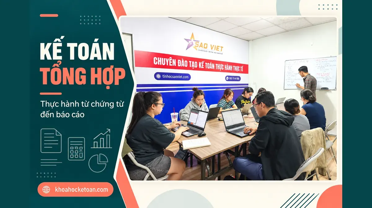 Ảnh thiết kế từ lớp kế toán thực tế do chủ website cung cấp, minh họa Kiểm tra công nợ khi học kế toán: bắt đầu từ ba bảng đối chiếu.